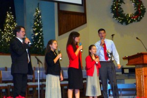 2015-11-29 Carols Concert Peter, Susanna, Priscilla, Phebe, and Luke 5 Forks Baptist!