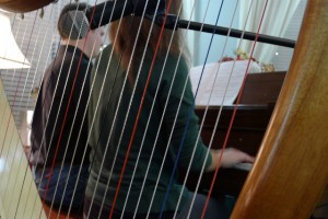 12-24-15 Peter and Priscilla Piano Duet Through Harp