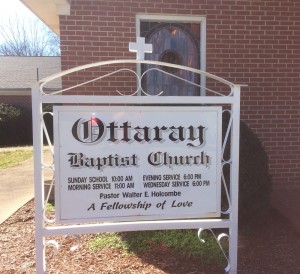 2-28-16 Ottaray Baptist Church Sign