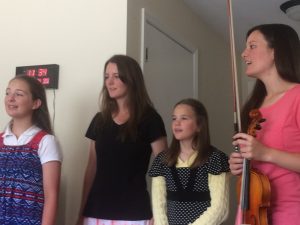 2016-6-22 ROA Singing for Aunt Joy @ Nursing Home Susanna, Deborah, Phebe, and Priscilla