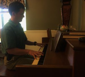 2016-7-17 Peter Playing for Jim Gibbs in NC